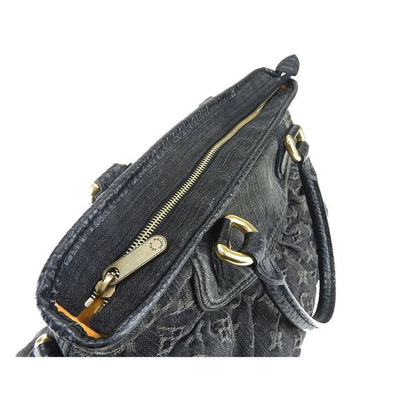 Louis Vuitton NeoCabby MM Noir Monogram Denim - Picture 8 of 12